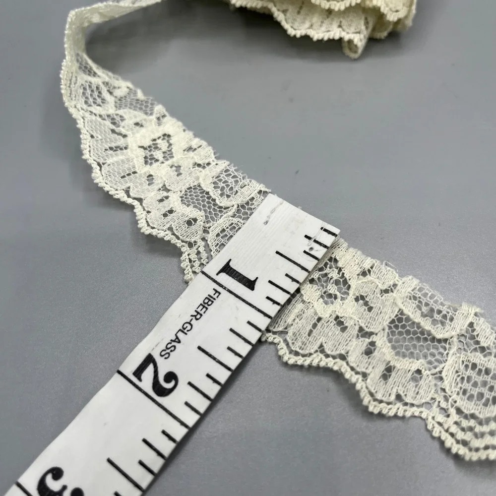 Ivory Lace Trim 1 Inch Wide‎ Vintage Craft Sewing Embellishment 3 Yards